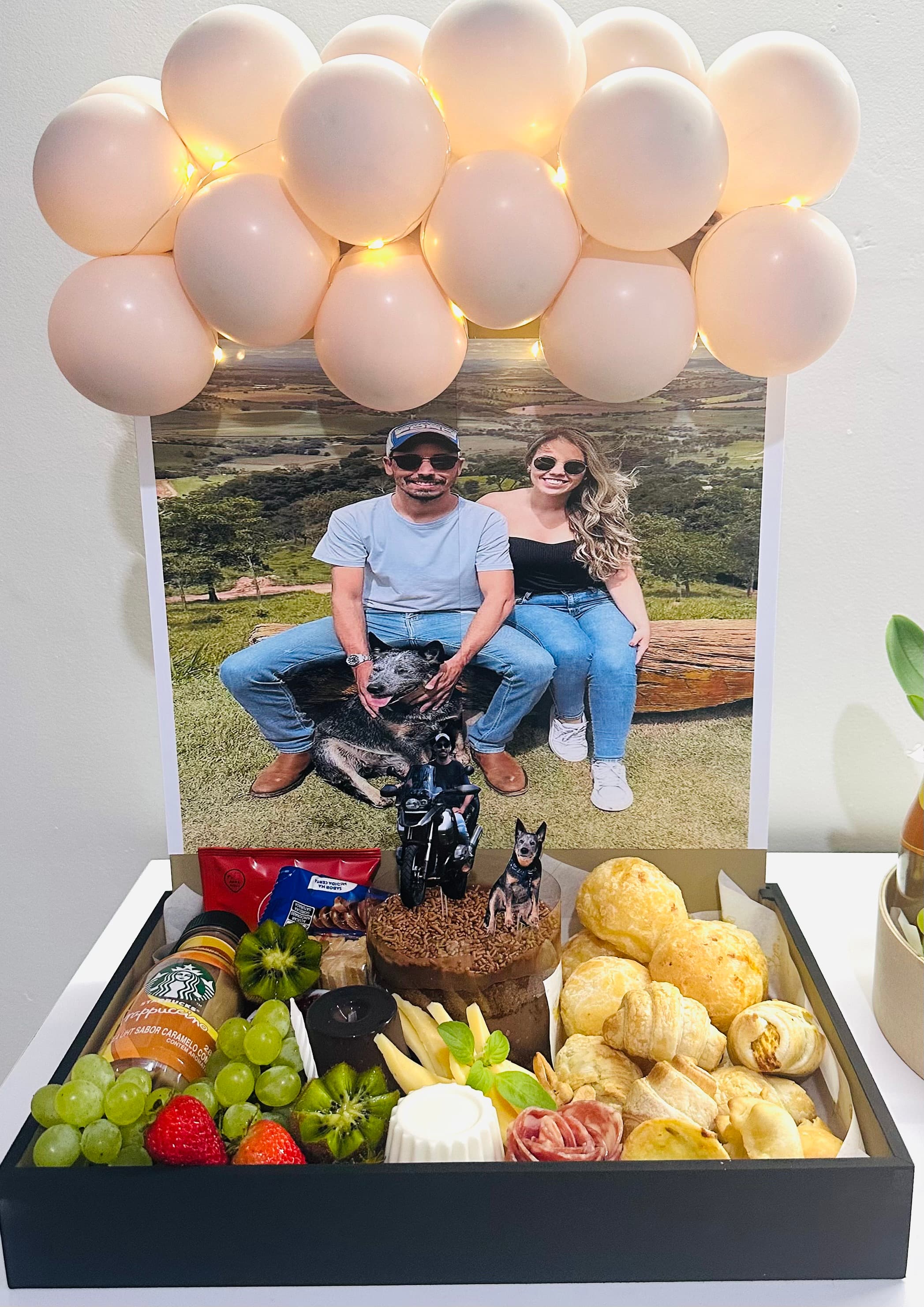 Cesta Temática Média com foto ou mensagem