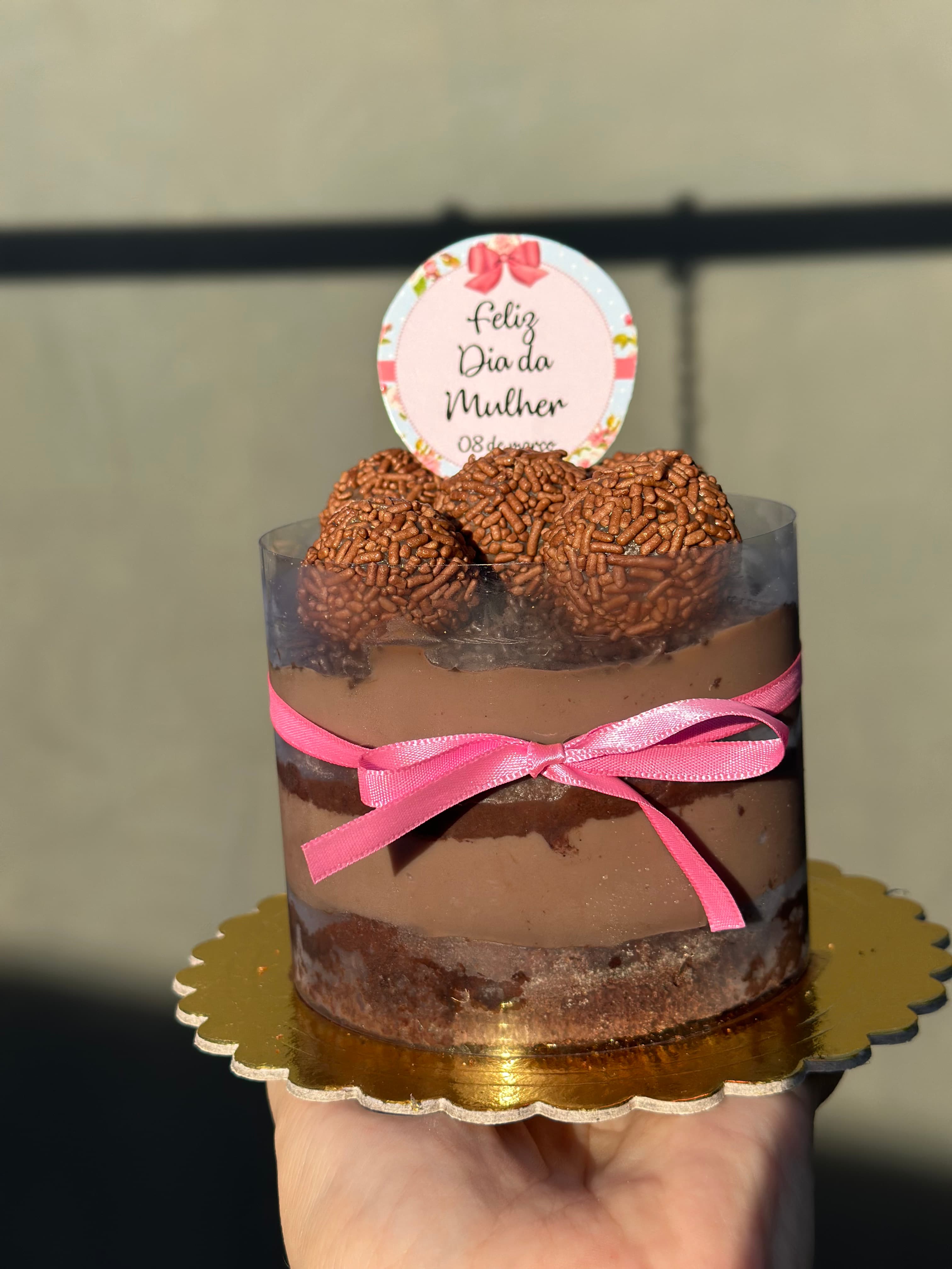 MIni Bolo de Brigadeiro - detalhe