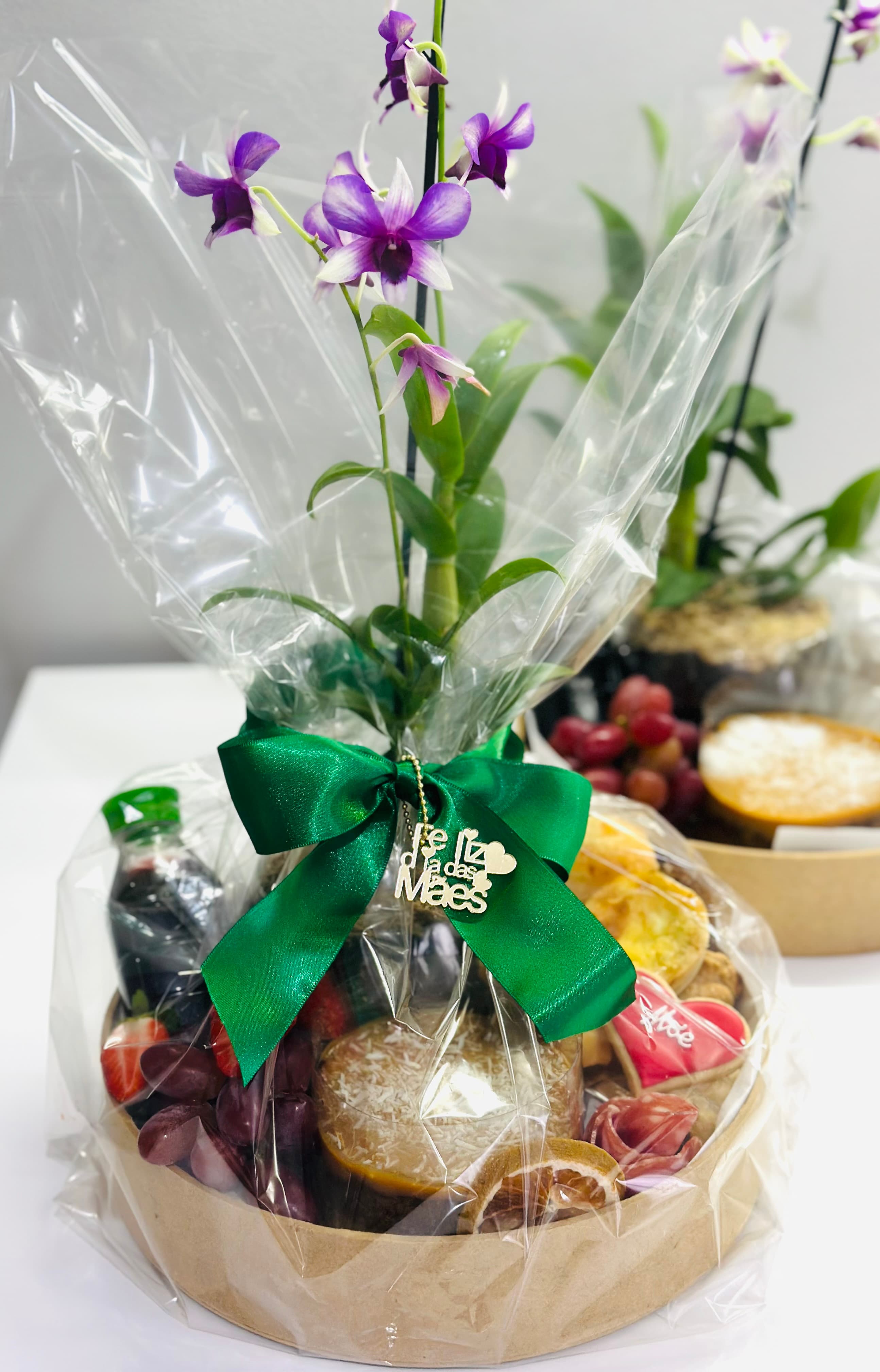 Cesta orquídea - detalhe